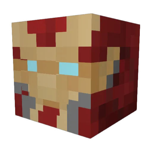 Rosphrethic Minecraft avatar head, 3D render