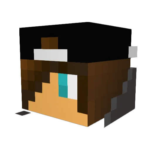 Ross85433 Minecraft avatar head, 3D render