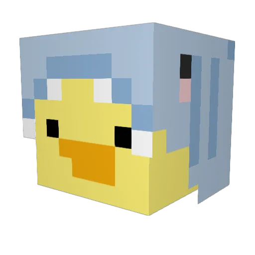 RossDaBoss1000 Minecraft avatar head, 3D render