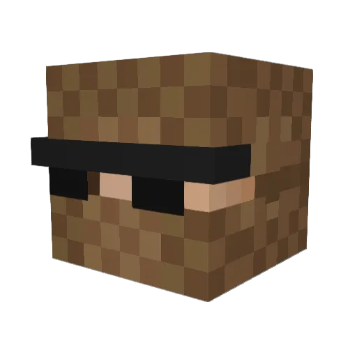 RossOT88 Minecraft avatar head, 3D render