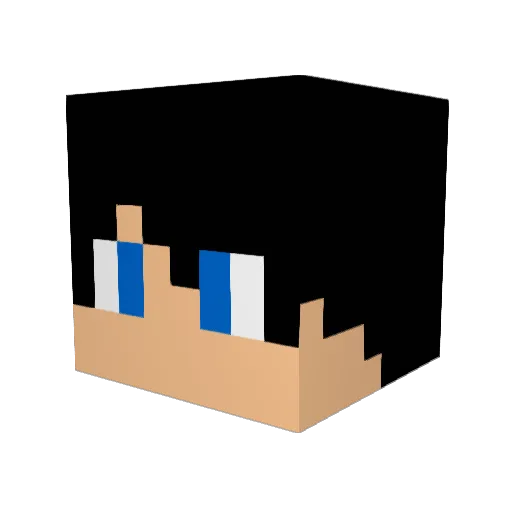 RossShikari1 Minecraft avatar head, 3D render