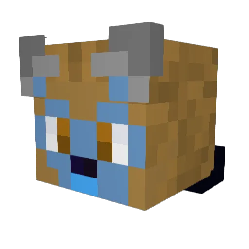 RossTheFurry Minecraft avatar head, 3D render