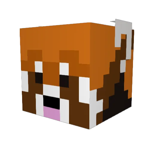 Ross_7401 Minecraft avatar head, 3D render