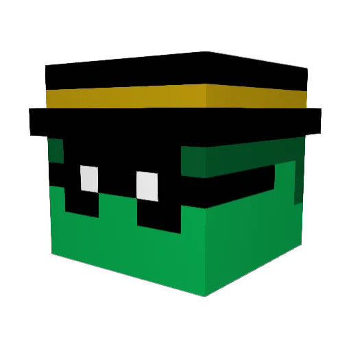 Ross_Dev Minecraft avatar head, 3D render