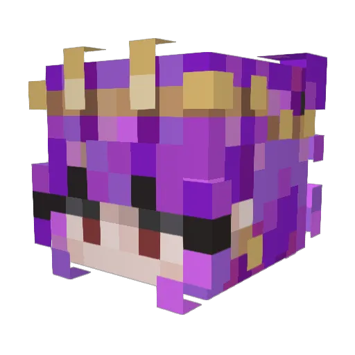 Rossalyne Minecraft avatar head, 3D render