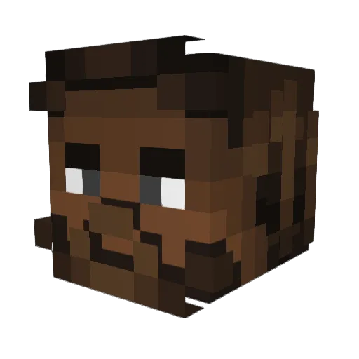Rosse_Frans Minecraft avatar head, 3D render