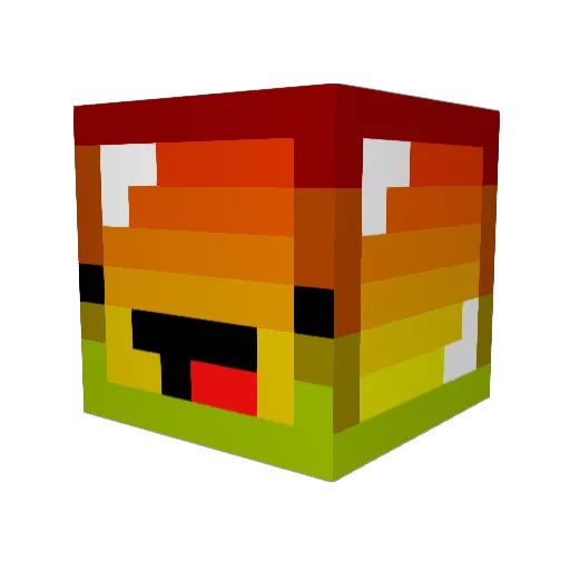 Rossi0302 Minecraft avatar head, 3D render