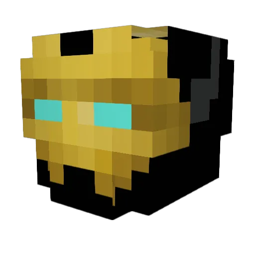 Rossie4Life Minecraft avatar head, 3D render