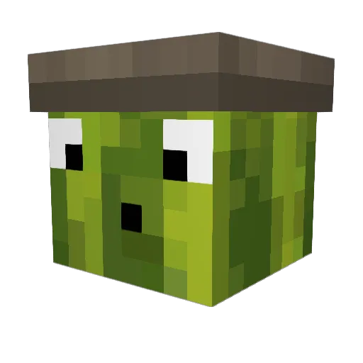 Rossier Minecraft avatar head, 3D render