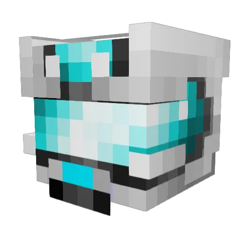 Rossino Minecraft avatar head, 3D render