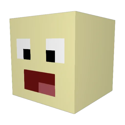 Rossito995 Minecraft avatar head, 3D render