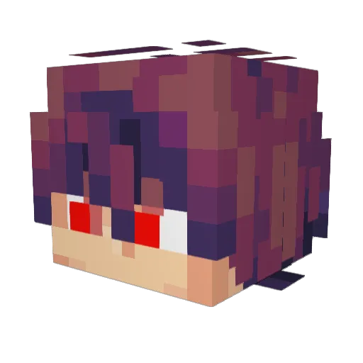 Rossiul Minecraft avatar head, 3D render