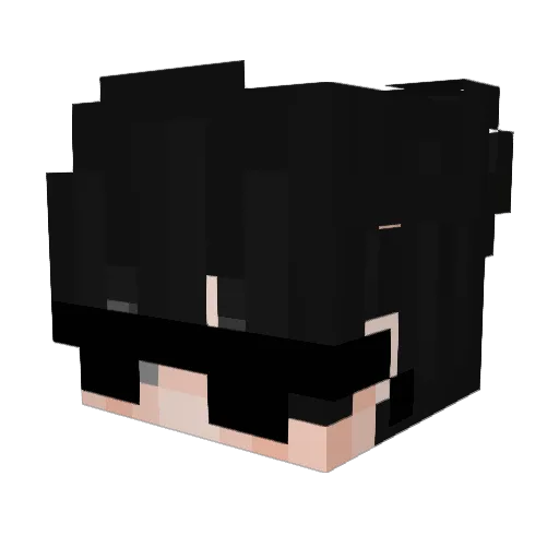 RossoYT Minecraft avatar head, 3D render