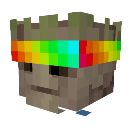 Rossr_13 Minecraft avatar head, 3D render