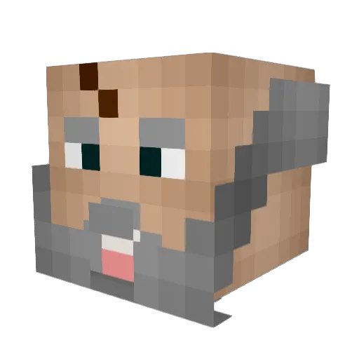 RossyC2k12 Minecraft avatar head, 3D render