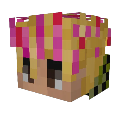 Rostby Minecraft avatar head, 3D render