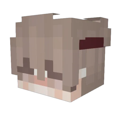 Rosteed Minecraft avatar head, 3D render