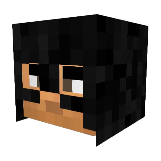 Roster744 Minecraft avatar head, 3D render