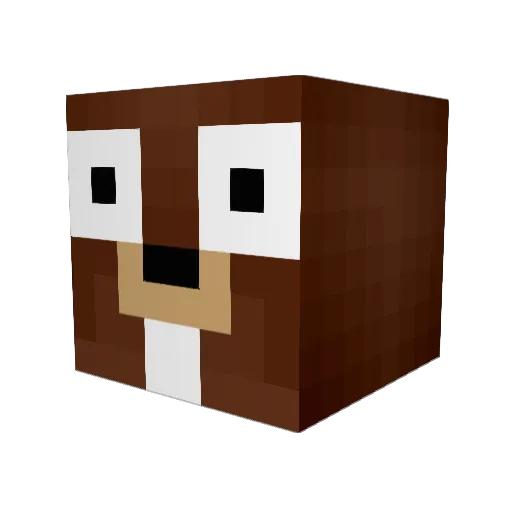 RostikFL Minecraft avatar head, 3D render
