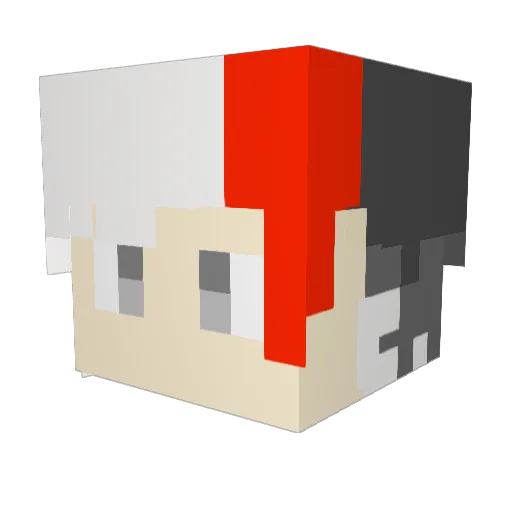 Rostilab Minecraft avatar head, 3D render