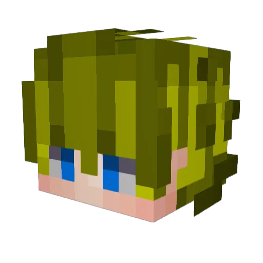 Rostorek Minecraft avatar head, 3D render