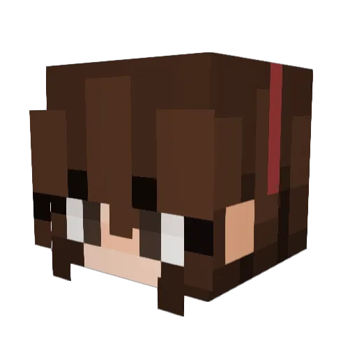 Rosumin Minecraft avatar head, 3D render