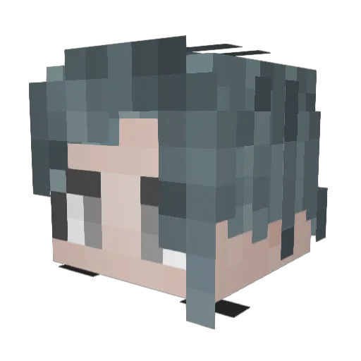 Rosurav Minecraft avatar head, 3D render