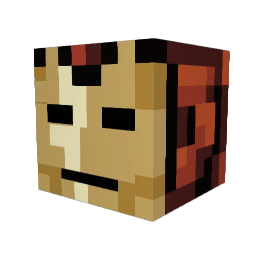 RoswellIncident Minecraft avatar head, 3D render