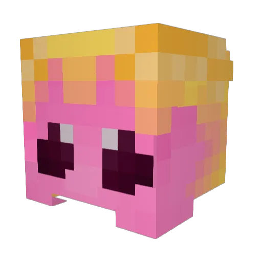 RosyMapletheMoth Minecraft avatar head, 3D render