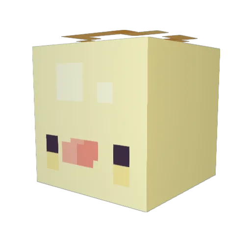 RosyPanda428 Minecraft avatar head, 3D render