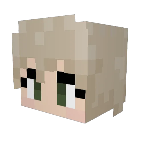 RosyTetra Minecraft avatar head, 3D render