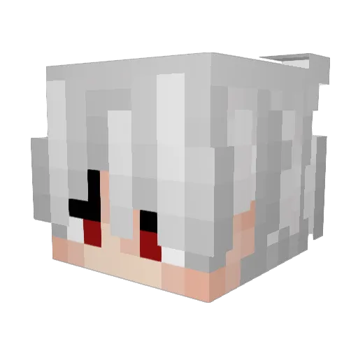 Rosyaddd Minecraft avatar head, 3D render
