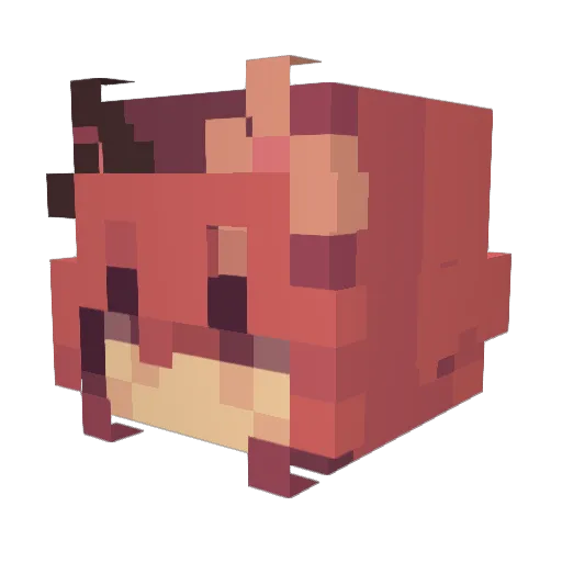 Rosylouisharold Minecraft avatar head, 3D render