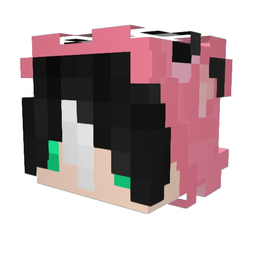 RotDX Minecraft avatar head, 3D render