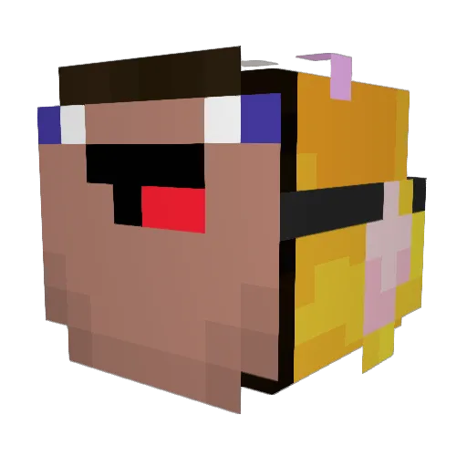 RotFront Minecraft avatar head, 3D render