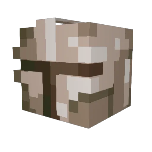 Rot_nick Minecraft avatar head, 3D render