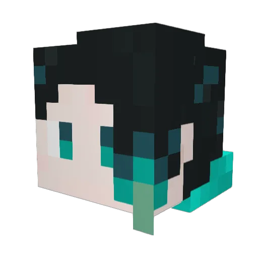 Rota_08 Minecraft avatar head, 3D render