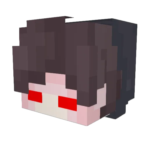Rotargo Minecraft avatar head, 3D render