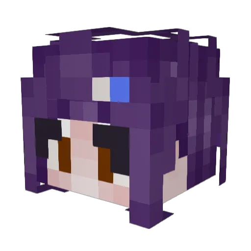 Rotcar Minecraft avatar head, 3D render