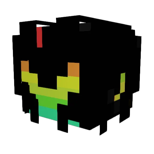 RoterPanda91 Minecraft avatar head, 3D render