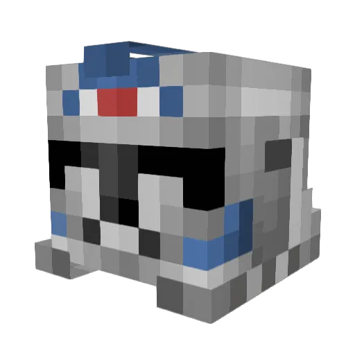Rothar Minecraft avatar head, 3D render