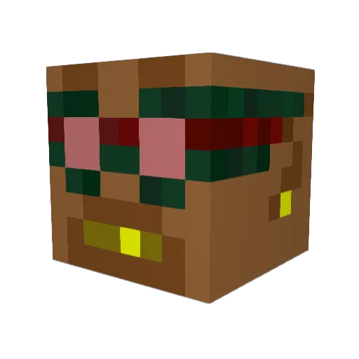 RothisCZ Minecraft avatar head, 3D render