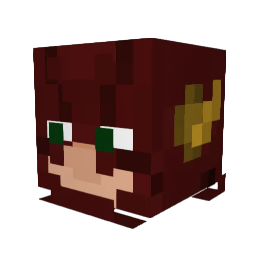 Rothwelll Minecraft avatar head, 3D render