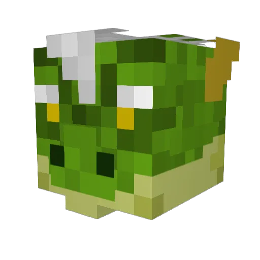 RotiarT_ Minecraft avatar head, 3D render