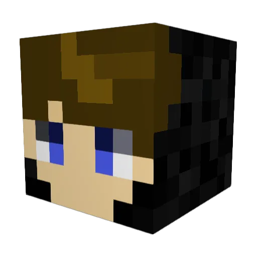 Rotkiw_new Minecraft avatar head, 3D render