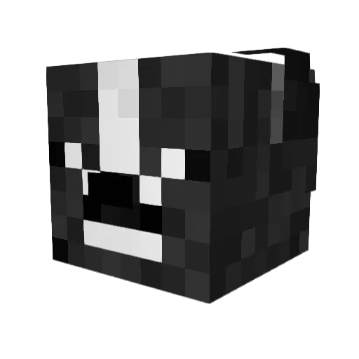 Rotsk Minecraft avatar head, 3D render