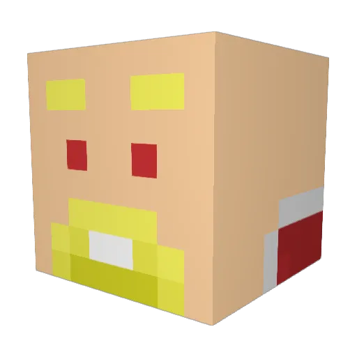 Rotstein_CS Minecraft avatar head, 3D render