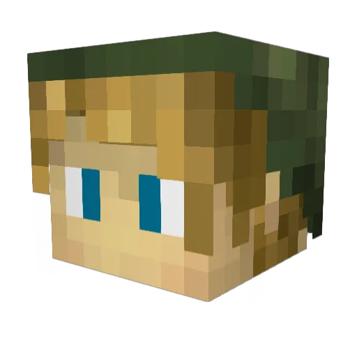 RottDog Minecraft avatar head, 3D render