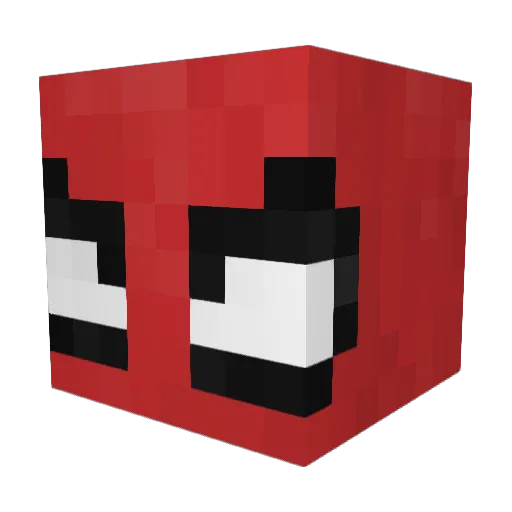 Rotten53 Minecraft avatar head, 3D render