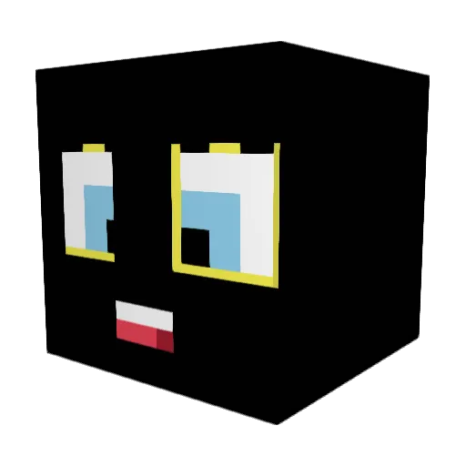 RottenConman Minecraft avatar head, 3D render